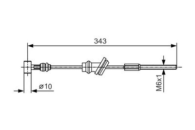 1987482020 BOSCH Тросик, cтояночный тормоз