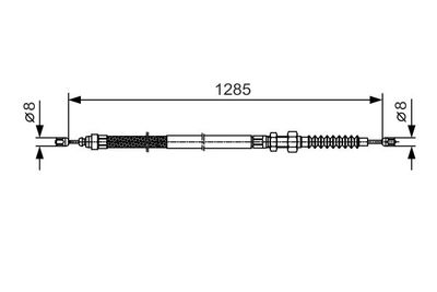 1987482115 BOSCH Тросик, cтояночный тормоз