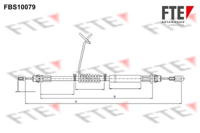 FBS10079 FTE Тросик, cтояночный тормоз