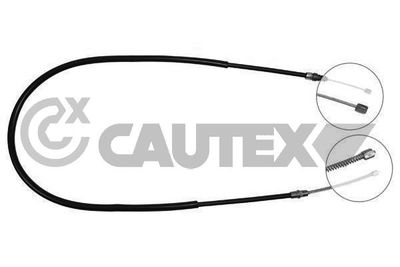 025220 CAUTEX Тросик, cтояночный тормоз