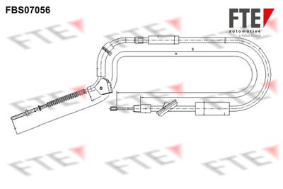 9250211 FTE Тросик, cтояночный тормоз