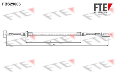 FBS29003 FTE Тросик, cтояночный тормоз
