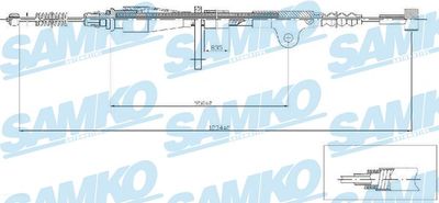 C0505B SAMKO Тросик, cтояночный тормоз