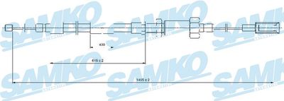 C0131B SAMKO Тросик, cтояночный тормоз