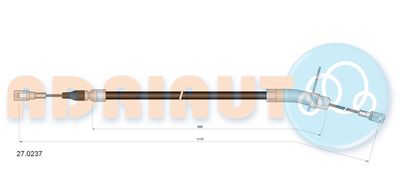 270237 ADRIAUTO Тросик, cтояночный тормоз