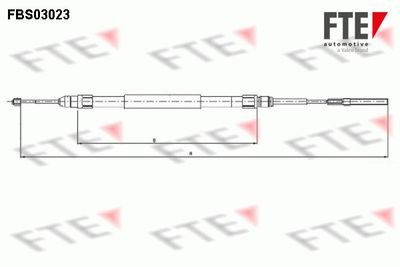 FBS03023 FTE Тросик, cтояночный тормоз