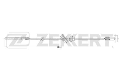 BZ1201 ZEKKERT Тросик, cтояночный тормоз