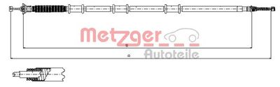 120735 METZGER Тросик, cтояночный тормоз