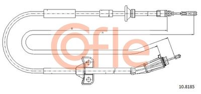 108185 COFLE Тросик, cтояночный тормоз