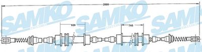 C0568B SAMKO Тросик, cтояночный тормоз