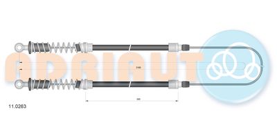 110263 ADRIAUTO Тросик, cтояночный тормоз