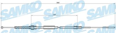 C0516B SAMKO Тросик, cтояночный тормоз