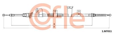 921MT011 COFLE Тросик, cтояночный тормоз