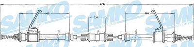 C0299B SAMKO Тросик, cтояночный тормоз