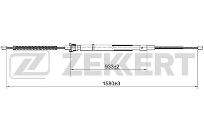 BZ1066 ZEKKERT Тросик, cтояночный тормоз