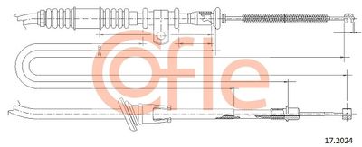 92172024 COFLE Тросик, cтояночный тормоз