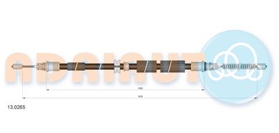 130265 ADRIAUTO Тросик, cтояночный тормоз