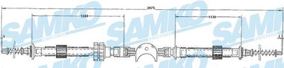 C0145B SAMKO Тросик, cтояночный тормоз