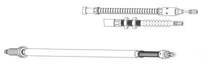 CT02164 CEF Тросик, cтояночный тормоз