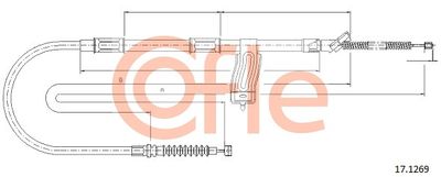 92171269 COFLE Тросик, cтояночный тормоз