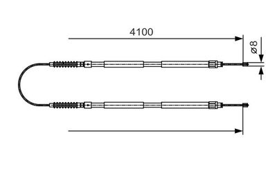 1987482005 BOSCH Тросик, cтояночный тормоз