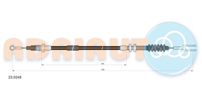 230248 ADRIAUTO Тросик, cтояночный тормоз