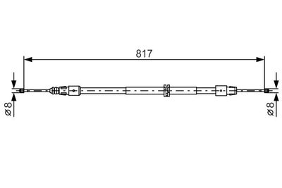 1987482024 BOSCH Тросик, cтояночный тормоз