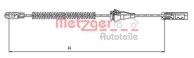 115763 METZGER Тросик, cтояночный тормоз