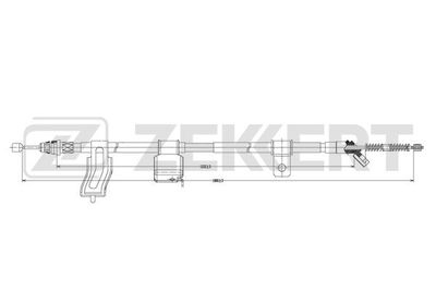 BZ1073 ZEKKERT Тросик, cтояночный тормоз