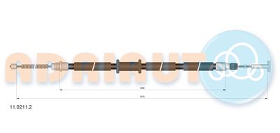 1102112 ADRIAUTO Тросик, cтояночный тормоз