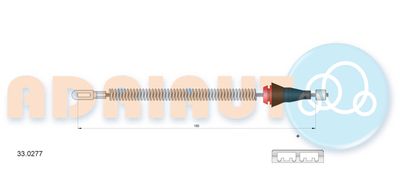 330277 ADRIAUTO Тросик, cтояночный тормоз
