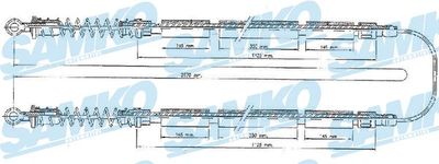 C0203B SAMKO Тросик, cтояночный тормоз