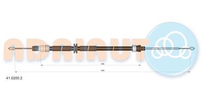 4102002 ADRIAUTO Тросик, cтояночный тормоз