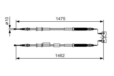 1987482039 BOSCH Тросик, cтояночный тормоз