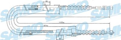 C0031B SAMKO Тросик, cтояночный тормоз