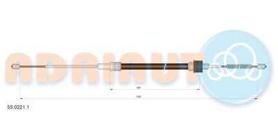 5502211 ADRIAUTO Тросик, cтояночный тормоз