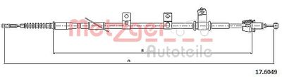 176049 METZGER Тросик, cтояночный тормоз