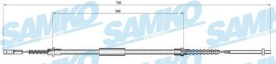 C0646B SAMKO Тросик, cтояночный тормоз