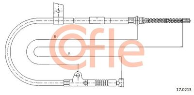 92170213 COFLE Тросик, cтояночный тормоз