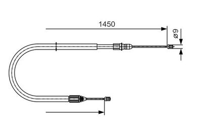 1987482040 BOSCH Тросик, cтояночный тормоз