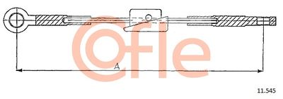 11545 COFLE Тросик, cтояночный тормоз