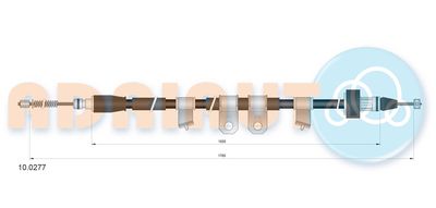 100277 ADRIAUTO Тросик, cтояночный тормоз
