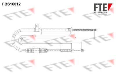 FBS16012 FTE Тросик, cтояночный тормоз