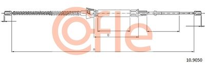 92109050 COFLE Тросик, cтояночный тормоз