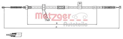 171483 METZGER Тросик, cтояночный тормоз