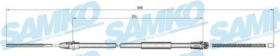 C0635B SAMKO Тросик, cтояночный тормоз