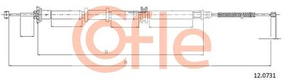 92120731 COFLE Тросик, cтояночный тормоз