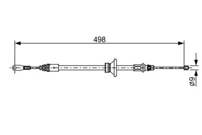 1987482632 BOSCH Тросик, cтояночный тормоз