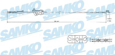 C1548B SAMKO Тросик, cтояночный тормоз