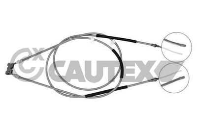 088035 CAUTEX Тросик, cтояночный тормоз